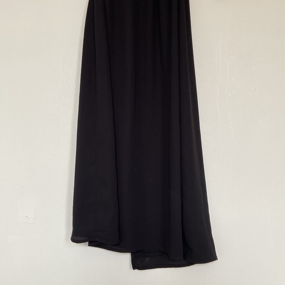 Aritzia Babaton Sz XXS Theo Midi Black Wrap Dress - Picture 8 of 12